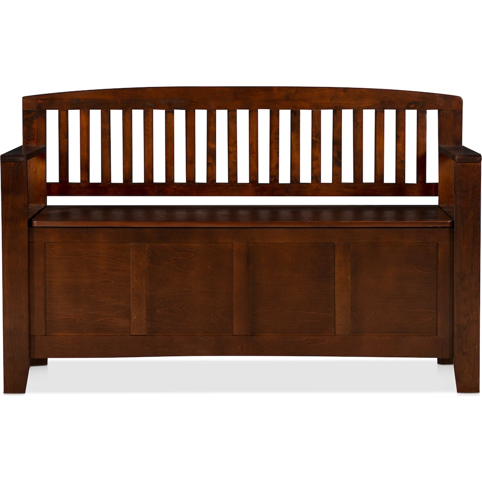 tomick dark brown bench   