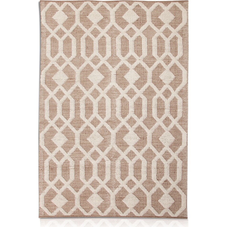 tones light brown area rug ' x '   