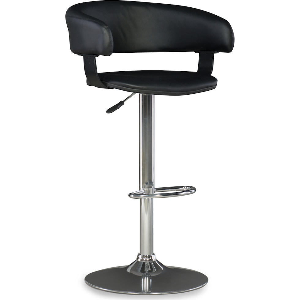 tonina black bar stool   