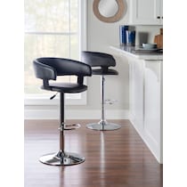 tonina black bar stool   