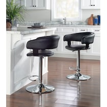 tonina black bar stool   