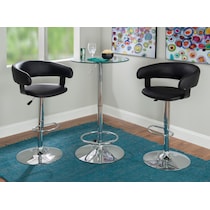 tonina black bar stool   