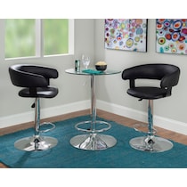 tonina black bar stool   