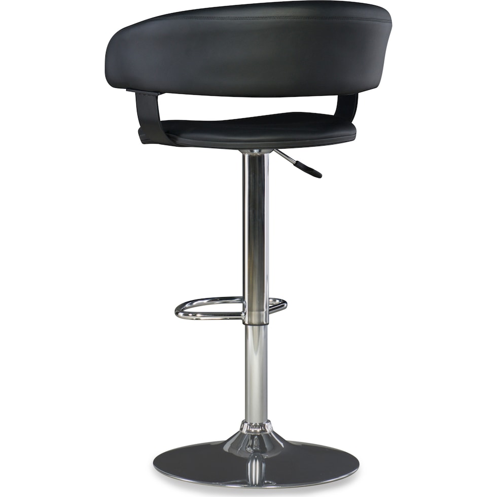 tonina black bar stool   