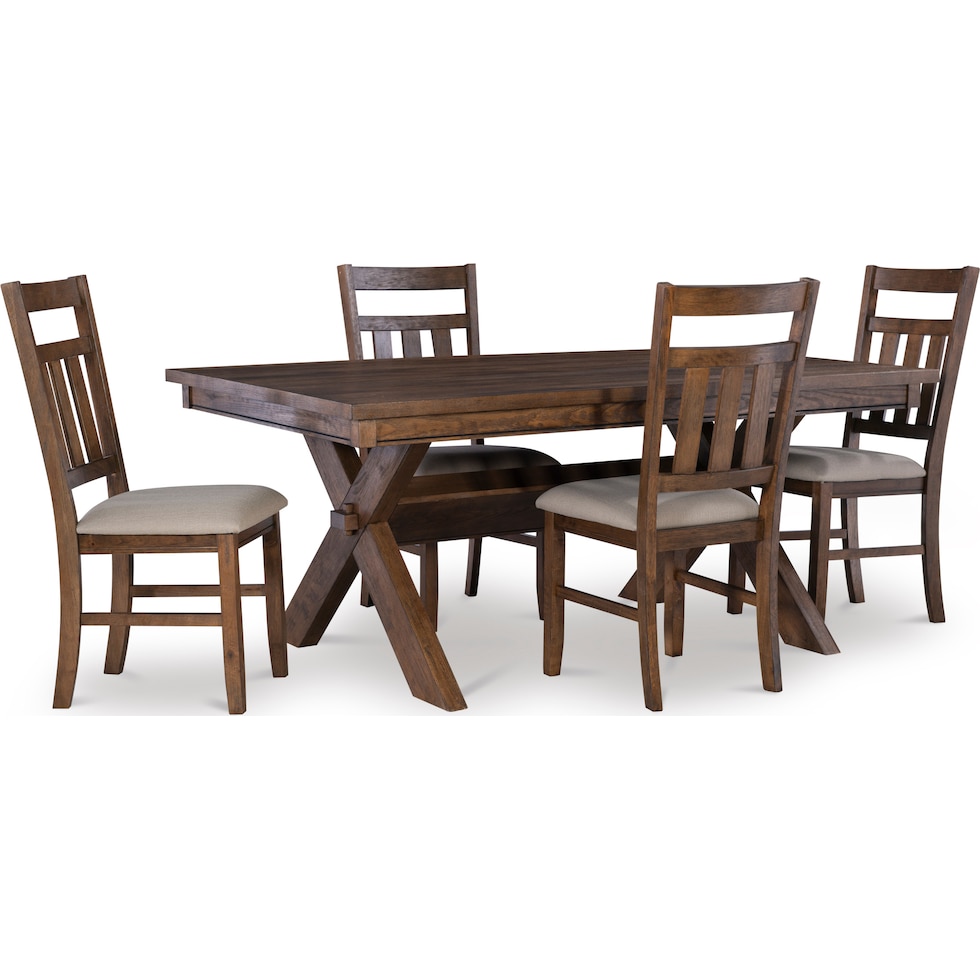 tonja dark brown  pc dining room   