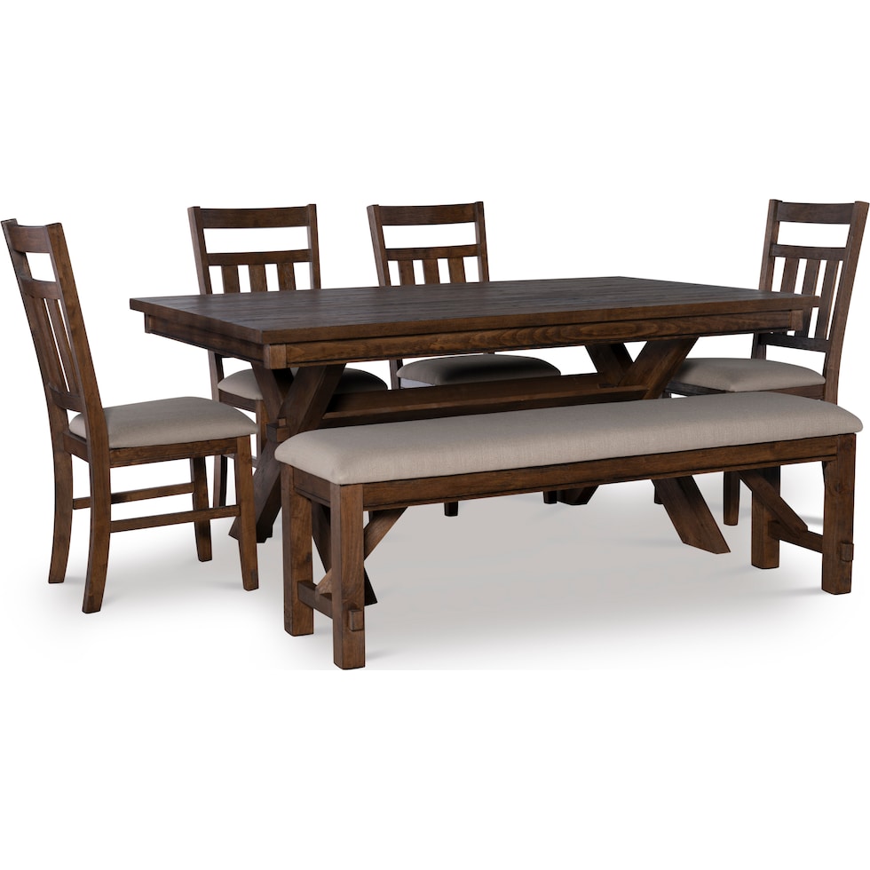 tonja dark brown  pc dining room   