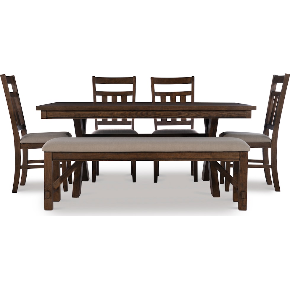 tonja dark brown  pc dining room   