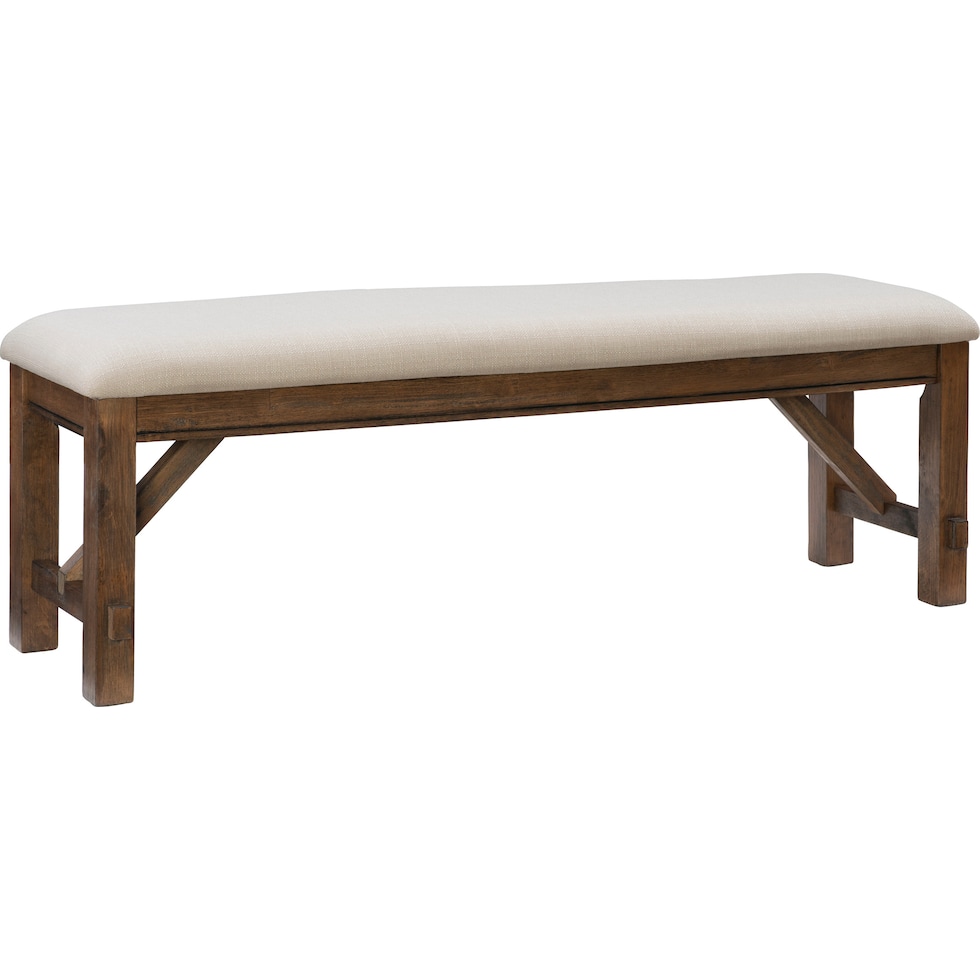 tonja dark brown bench   