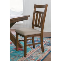 tonja dark brown dining chair   