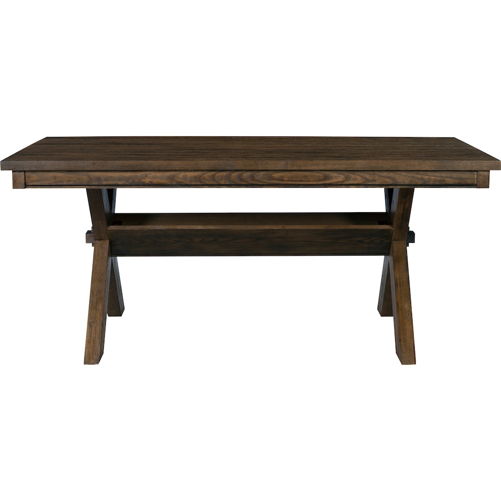 tonja dark brown dining table   