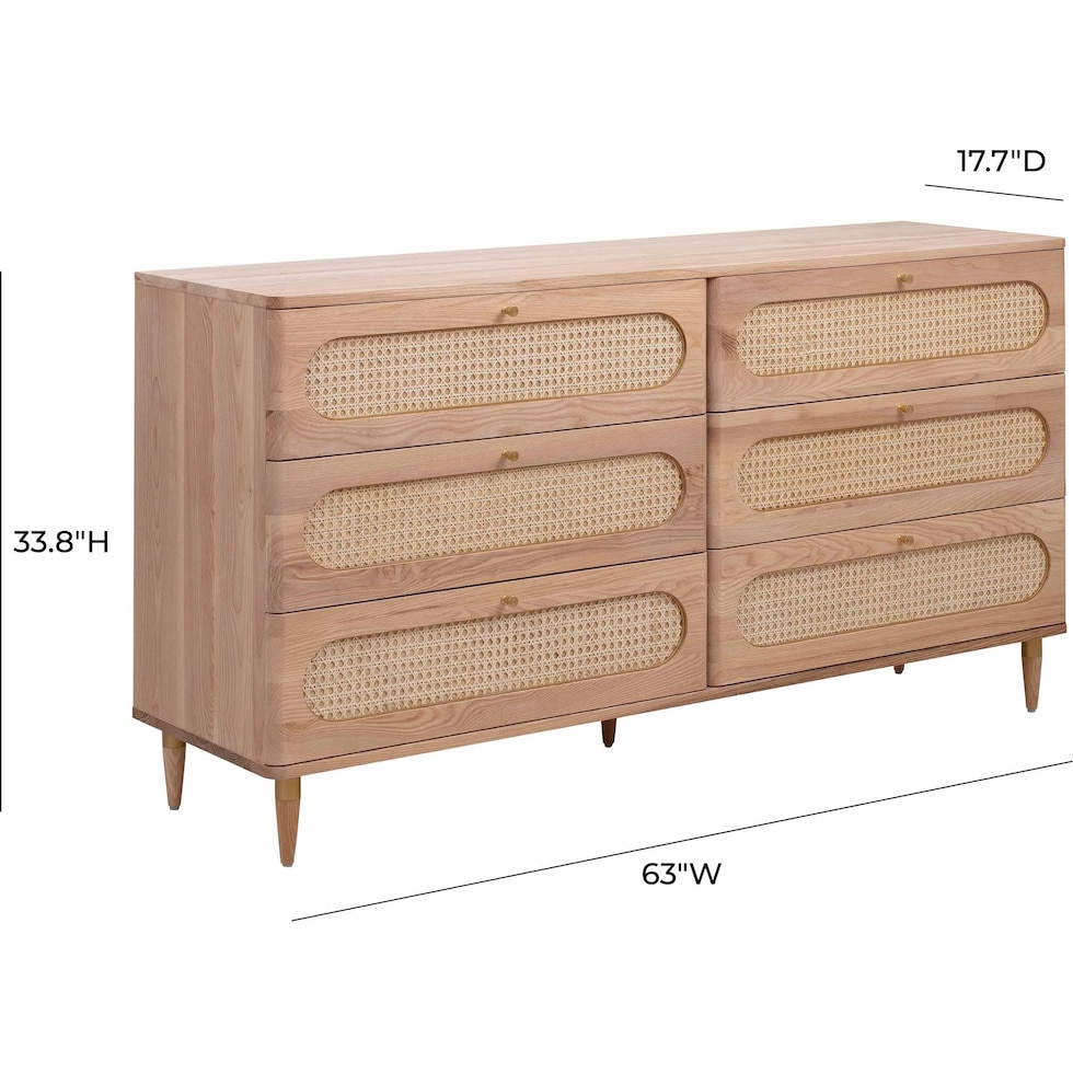 tonna light brown dresser   