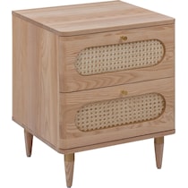 tonna light brown nightstand   