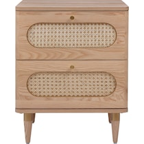 tonna light brown nightstand   