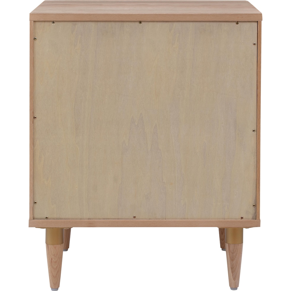 tonna light brown nightstand   