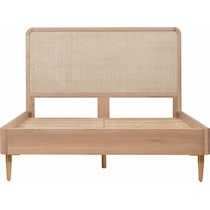 tonna light brown queen bed   