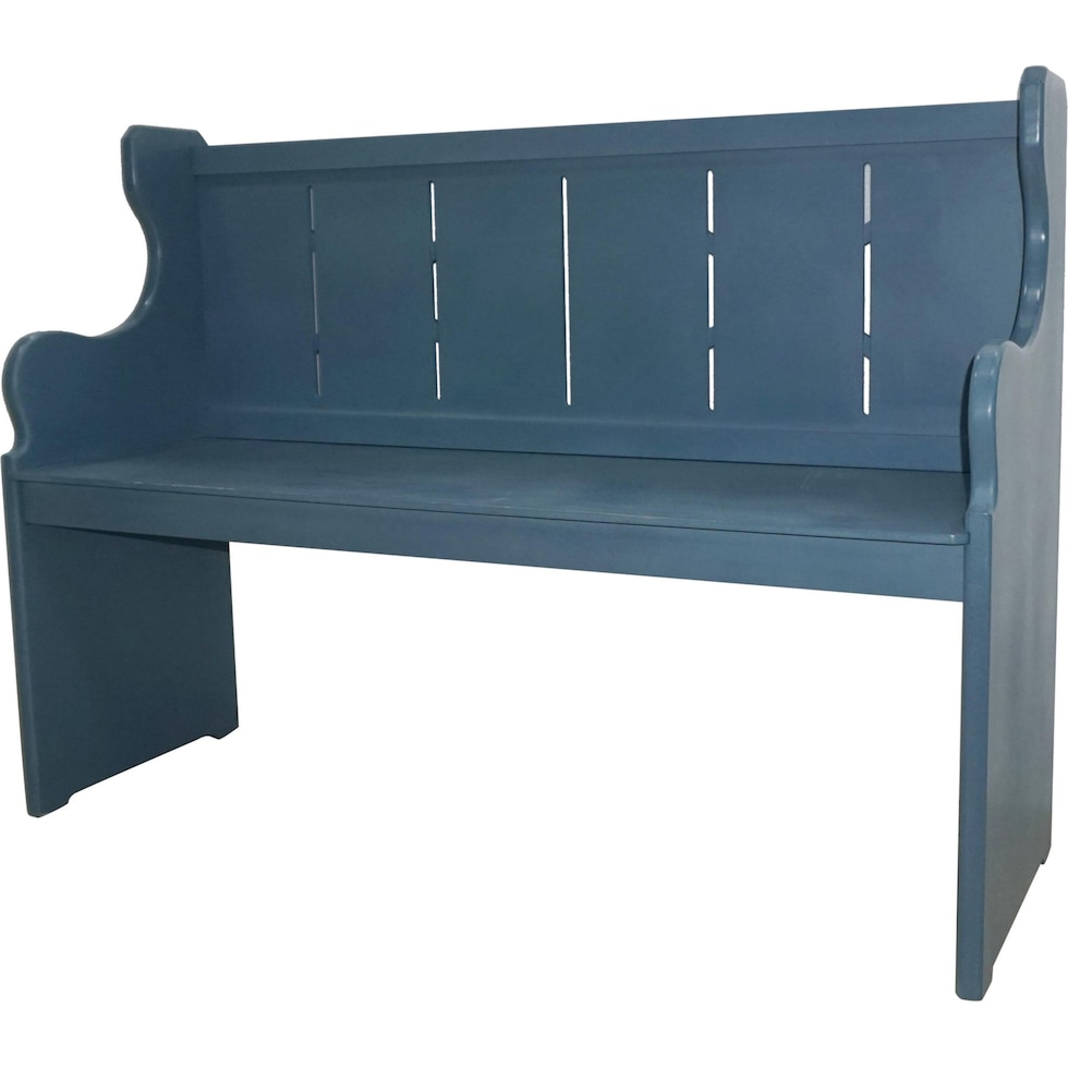 tony blue bench   