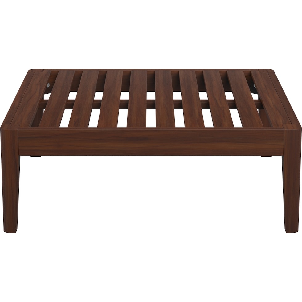 topsail dark brown ottoman   