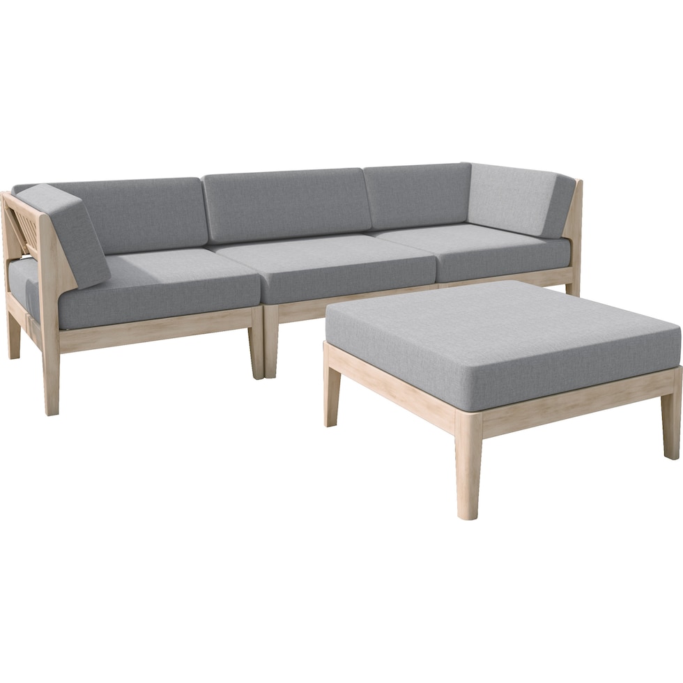 topsail natural outdoor sofa set   