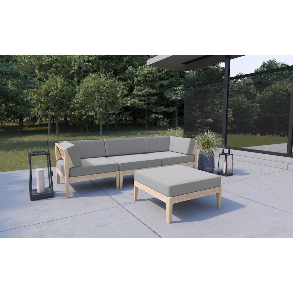 topsail natural outdoor sofa set   