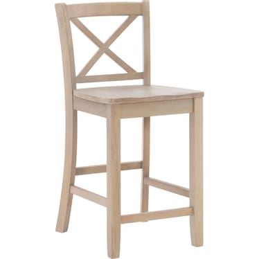 Puck Counter-Height Barstool - Gray