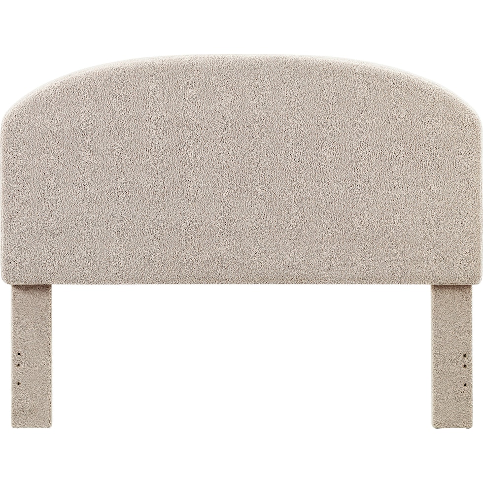 torino light brown full queen headboard   