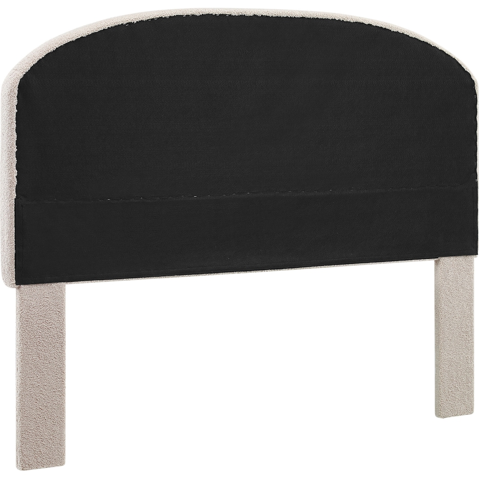 torino light brown full queen headboard   