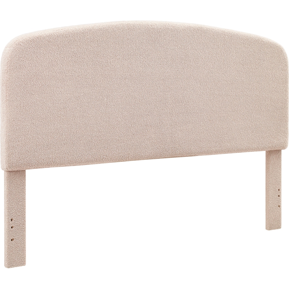 torino light brown king headboard   