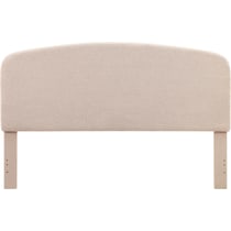 torino light brown king headboard   