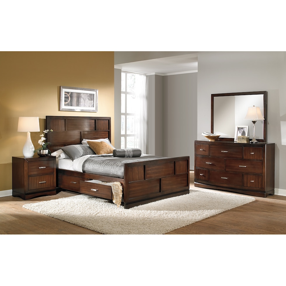 toronto dark brown  pc king bedroom   