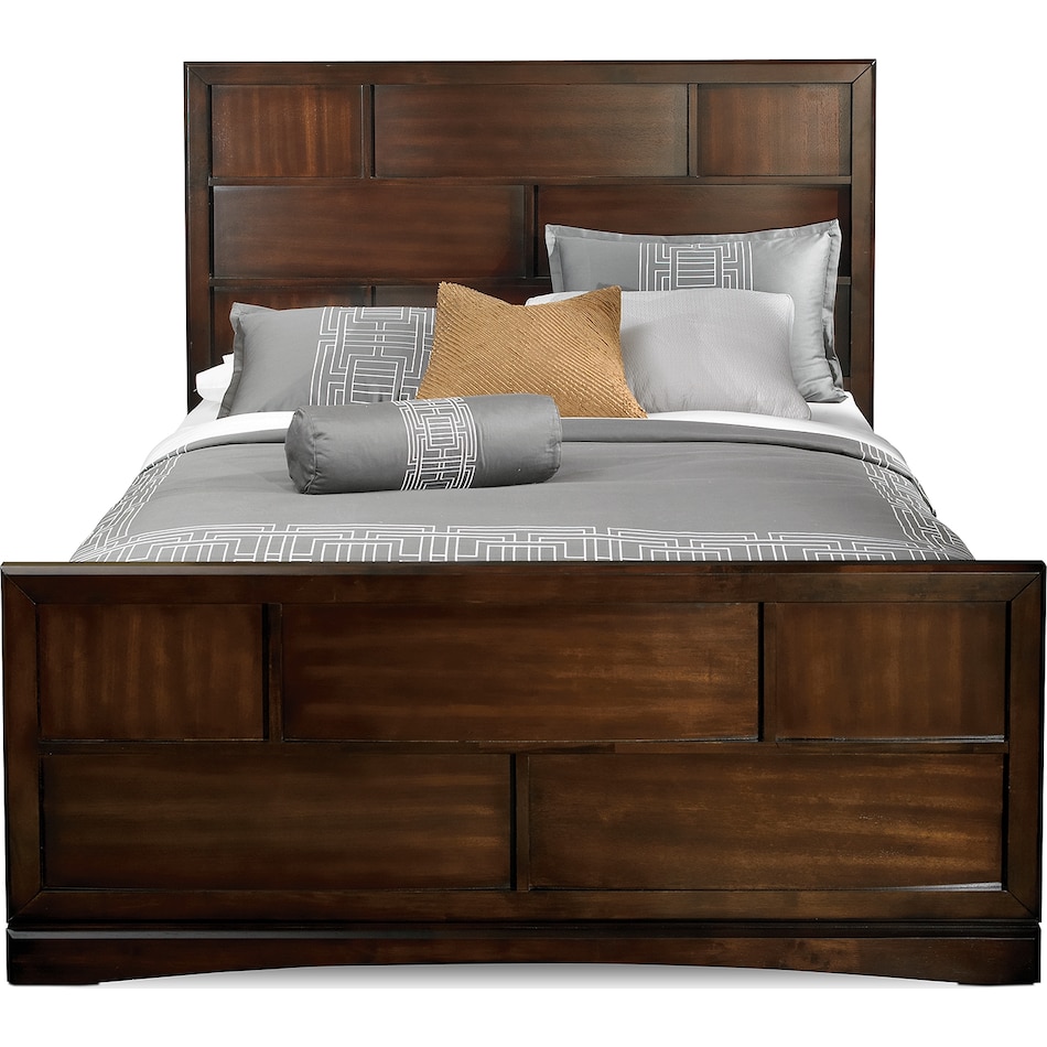 toronto dark brown king storage bed   