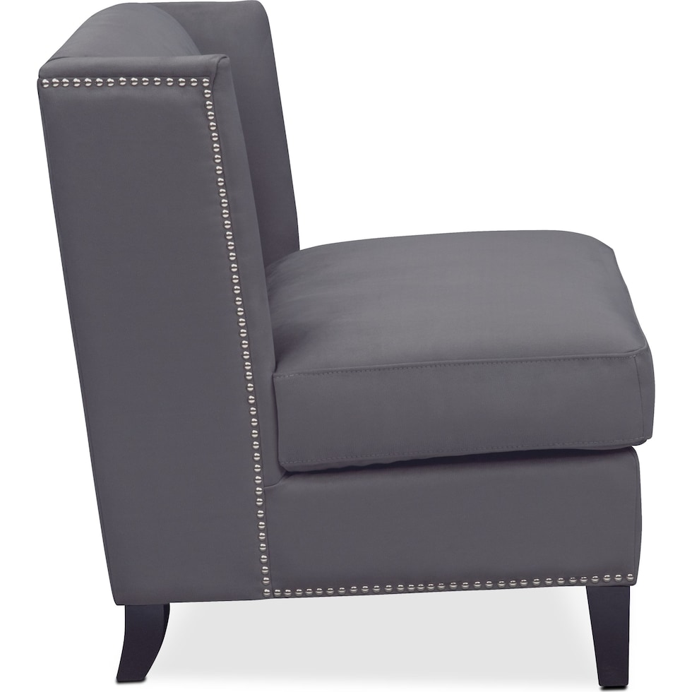 torrance gray accent chair   