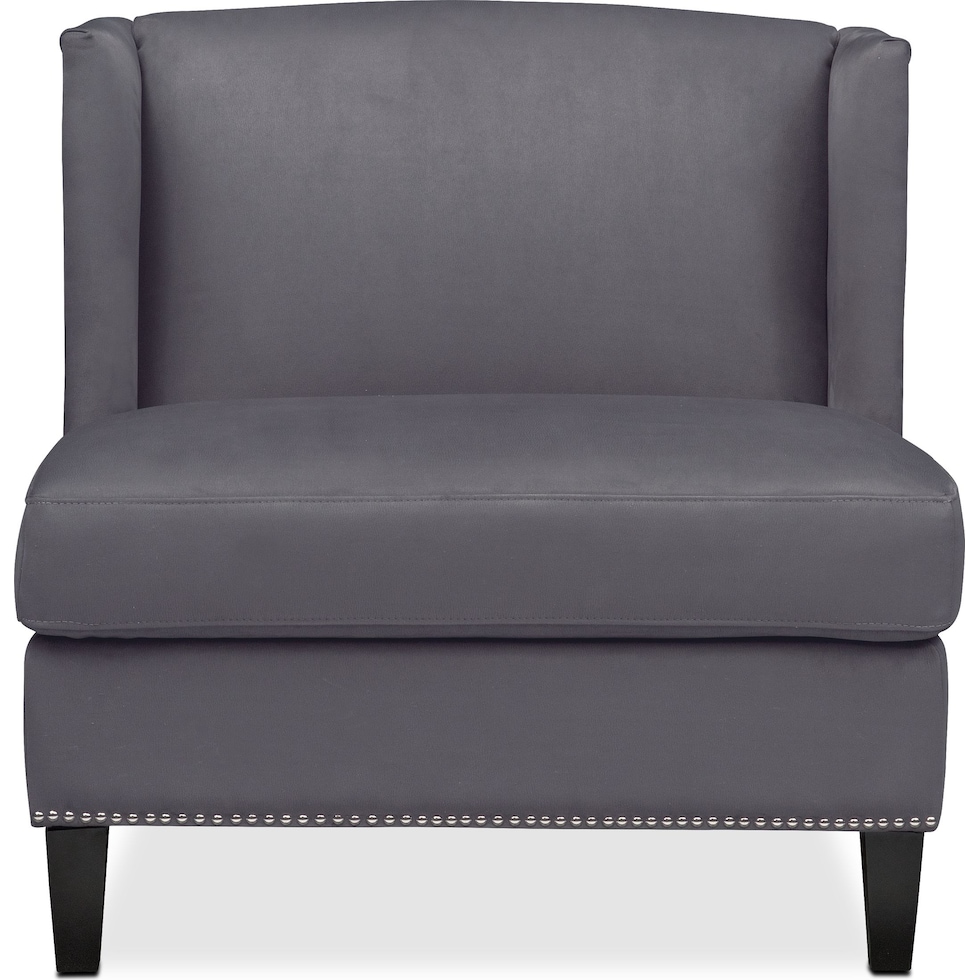 torrance gray accent chair   