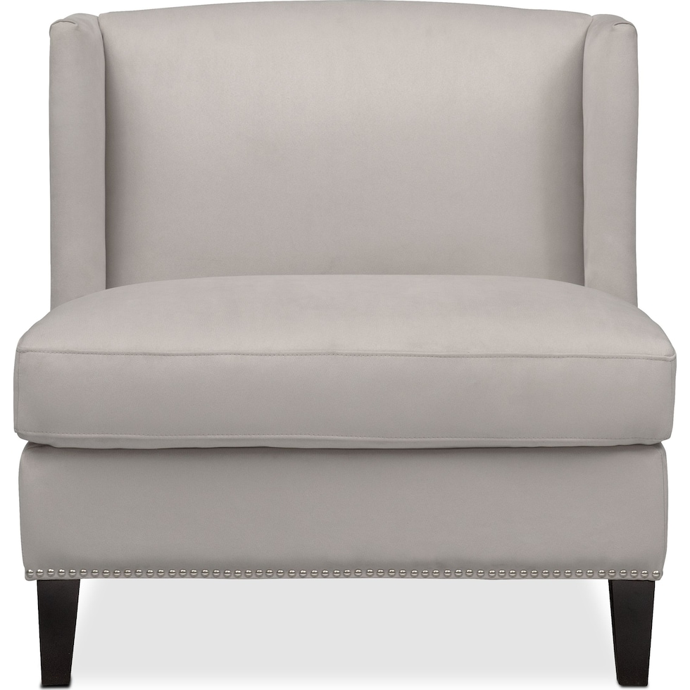 torrance gray accent chair   