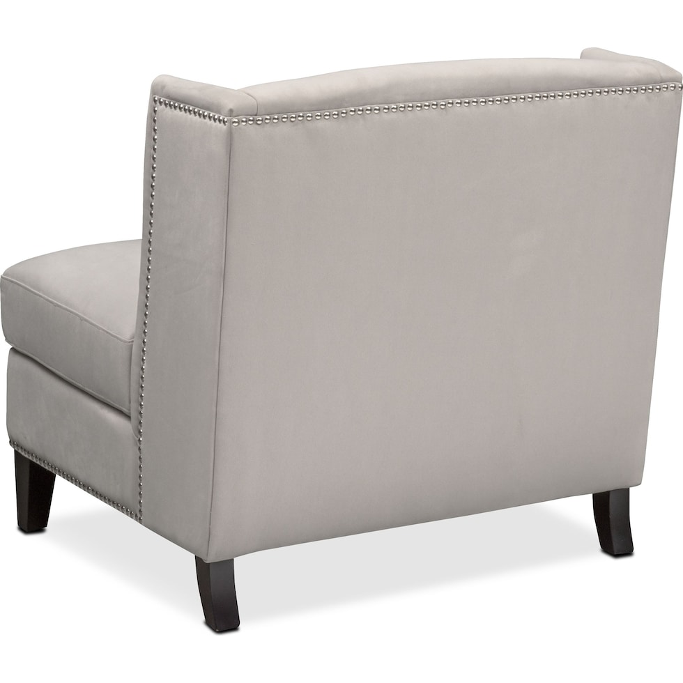 torrance gray accent chair   