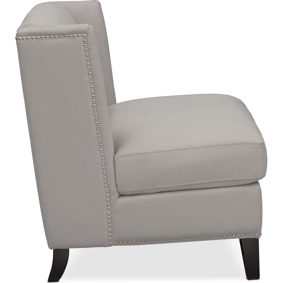 torrance gray accent chair   