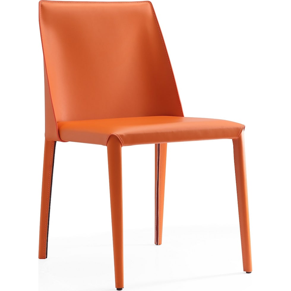 torres orange dining chair   