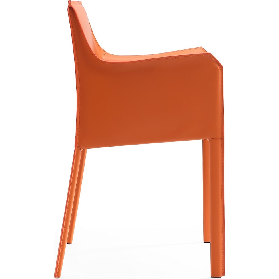 torres orange dining chair   