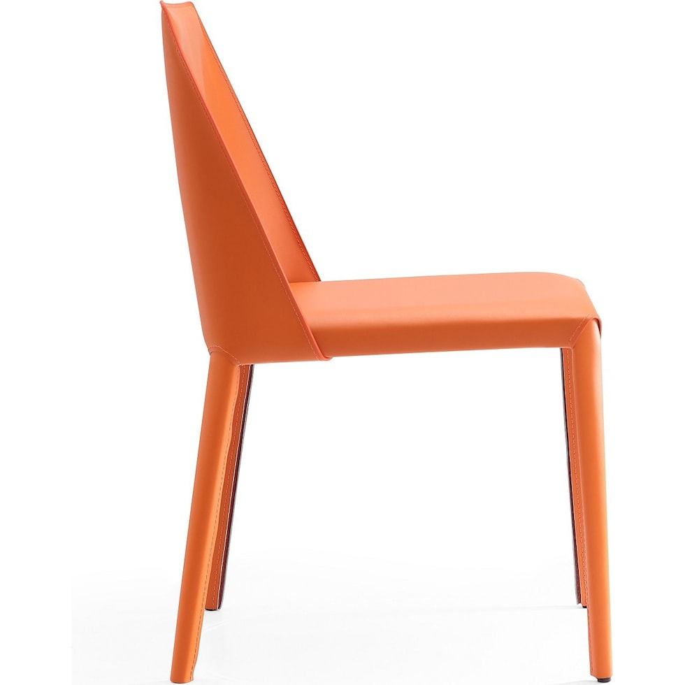 torres orange dining chair   