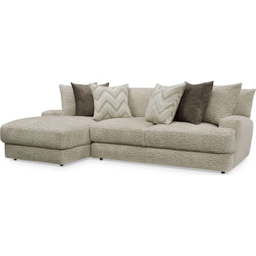 Torrey 2-Piece Sectional with Left-Facing Chaise - Ivory