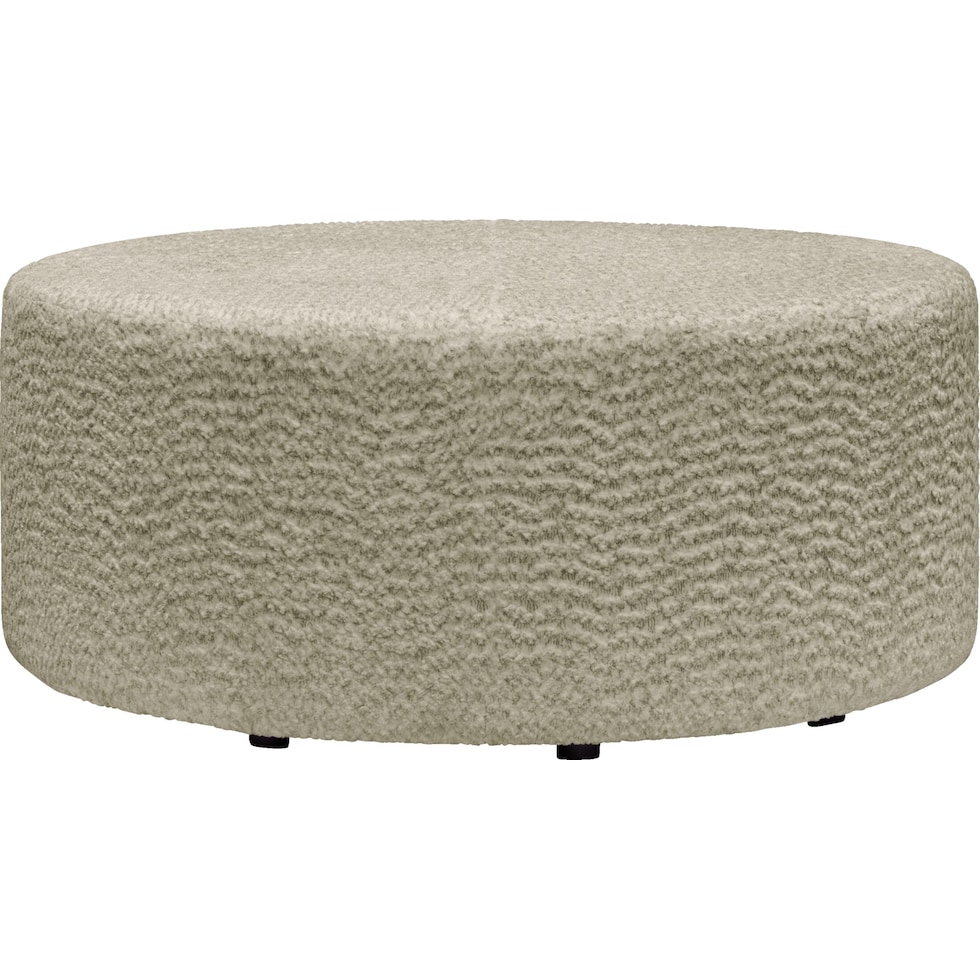 torrey white ottoman   