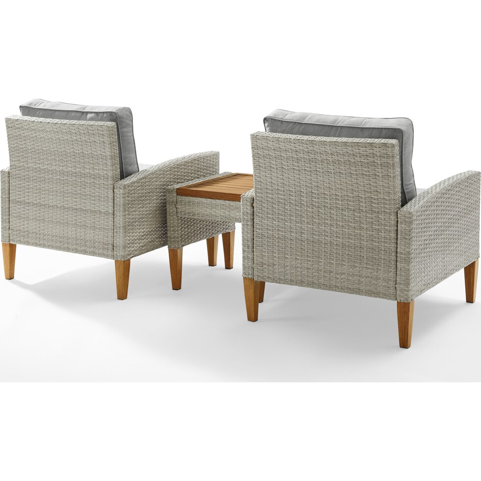 totten key gray outdoor chair set   