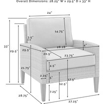 totten key gray outdoor chair set   