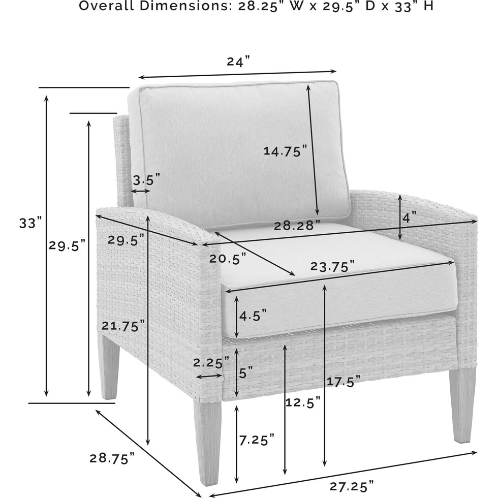 totten key gray outdoor chair set   