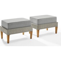 totten key gray outdoor ottoman   