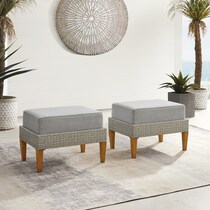 totten key gray outdoor ottoman   
