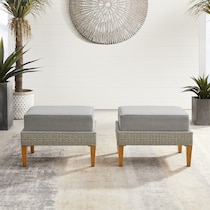 totten key gray outdoor ottoman   