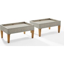 totten key gray outdoor ottoman   