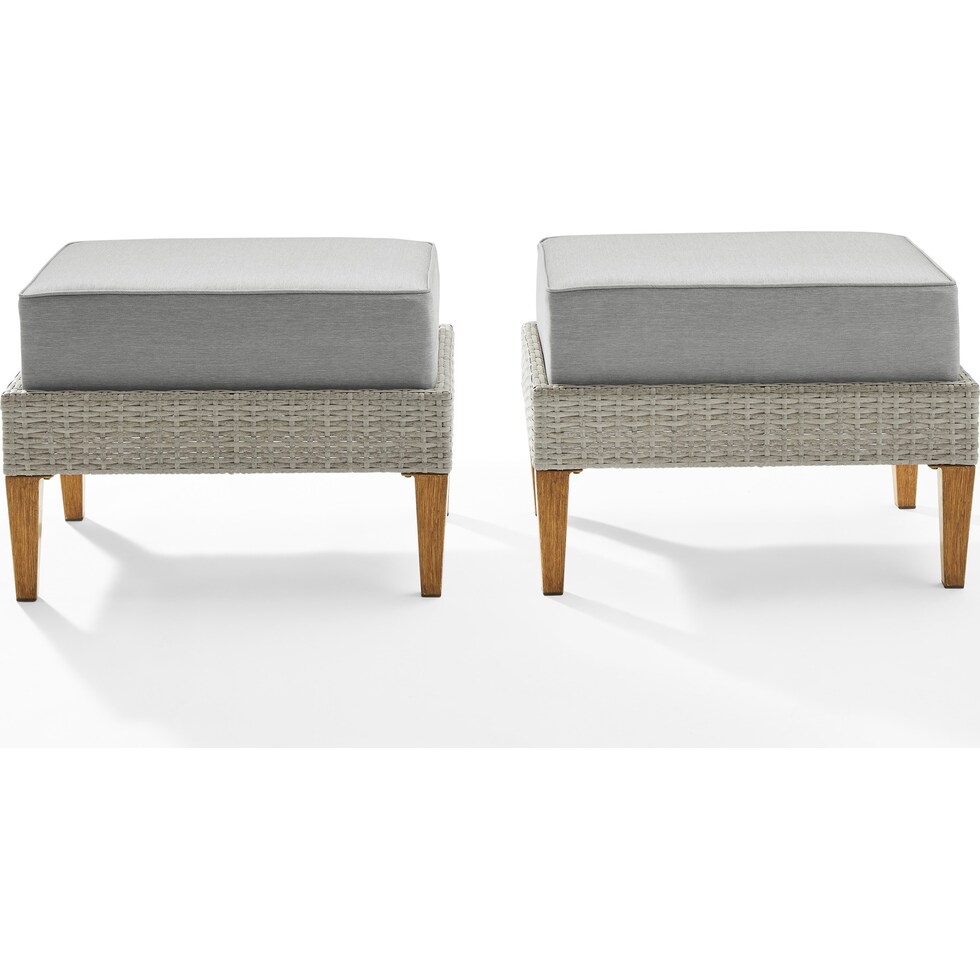 totten key gray outdoor ottoman   