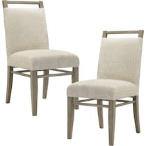 townes white dining chair   