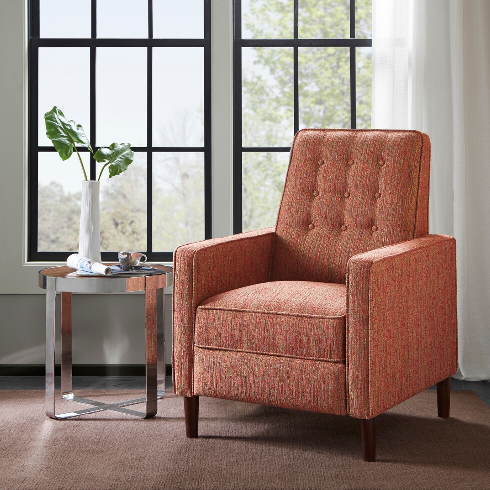townsend red manual recliner   